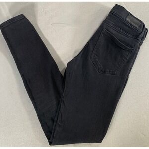 Express Women's Black Mid Rise Stretch Leggings Size 0R 26x28 Comfortable Fit